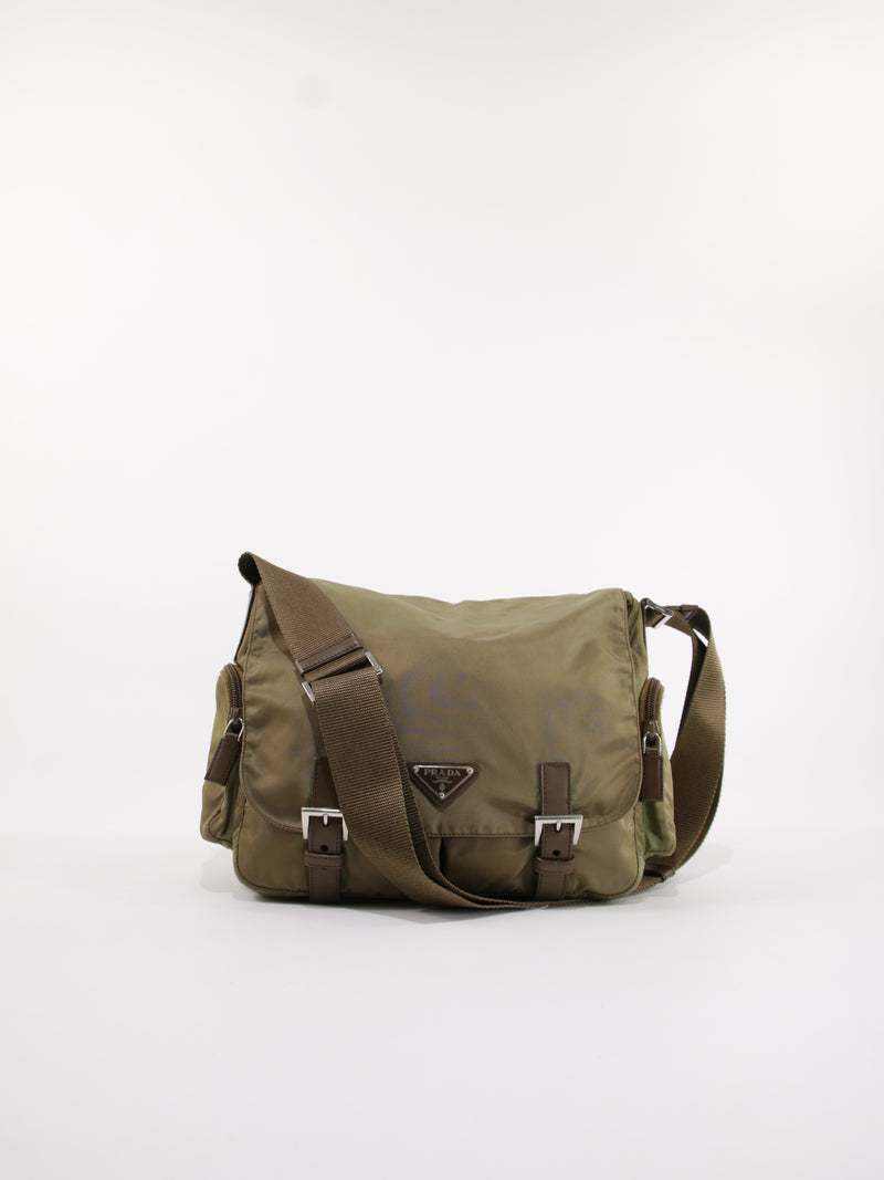 Prada Double Buckle Messenger