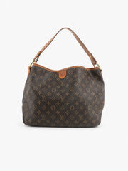 Louis Vuitton Shoulder Bag Brown Canvas