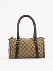 Gucci Abbey D-Ring Boston Brown Canvas