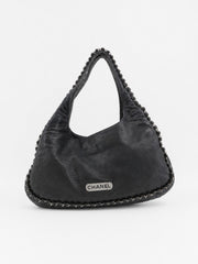 Chanel Shoulder Bag Black Leather