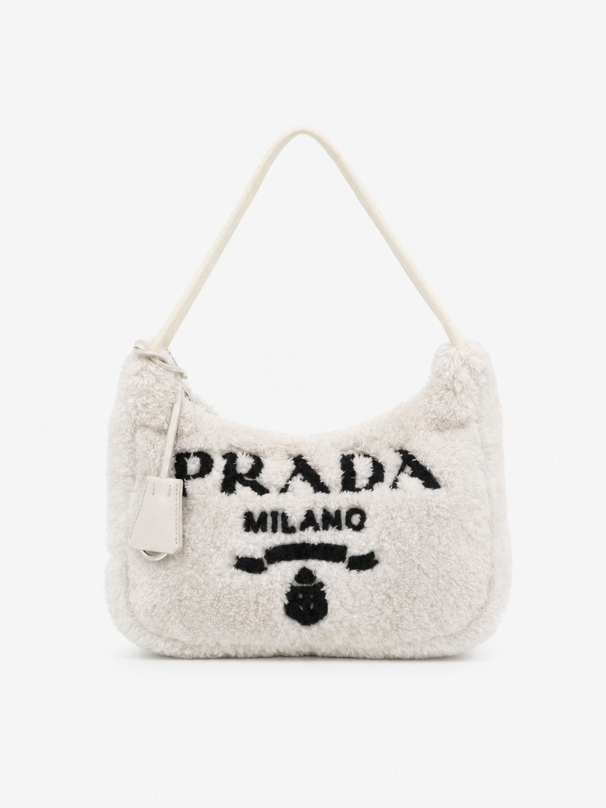 Prada Shoulder Bag White Fabric