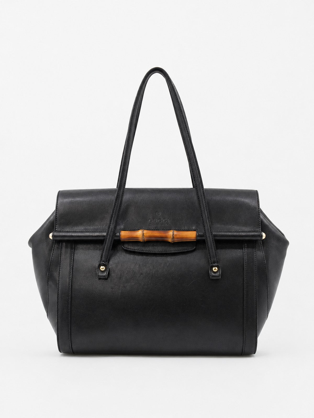 Gucci Bamboo Bullet Black Leather