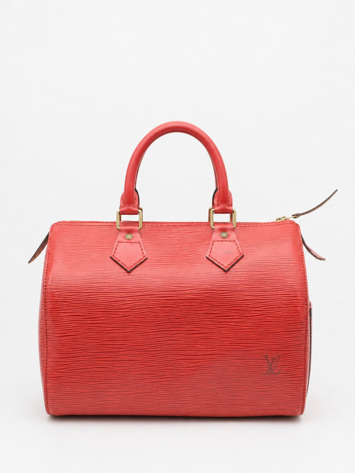 Louis Vuitton Speedy 25 Red Epi leather
