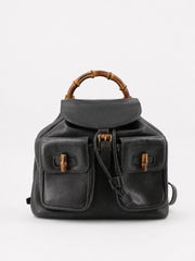Gucci Backpack Black Leather