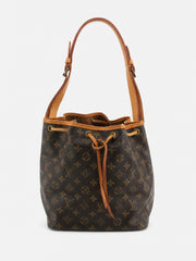 Louis Vuitton Petit Noé Brown Canvas